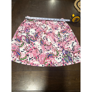 Lady Hagen Womens Paisley Print Skort in White